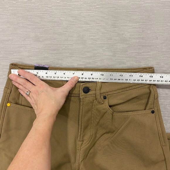 CAT Caterpillar Work Pants Mens 30 x 34 Brown Canvas Fleece Lined Insulated - Picture 9 of 15